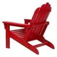 thumbnail image 6 of Pemberly Row Traditional Cedar Wood Folding Adirondack Chair in Red, 6 of 7