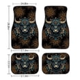 thumbnail image 6 of Renewold Boho Ethnic Tribal Highland Cow Rubber Car Floor Mats Auto Carpet Non-slip Rubber Car Rugs Full Set Universal Fit for Most Vehicles Interior Decor, Set of 4, 6 of 7