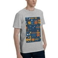 thumbnail image 2 of Bingfone Funny Steam Train Men'S Loose Fit Short-Sleeve Pocket T-Shirt, 2 of 7