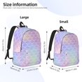 thumbnail image 4 of Rocae Fish Scale1 for Durable Canvas Backpack Leisure Large Bag Travel Rucksack Multi-function Backpack Small, 4 of 8