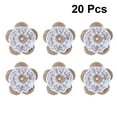 thumbnail image 2 of 20 piezas de flores de arpillera de yute hechas a mano para decoración de bodas, fiestas de Navidad y manualidades, 2 of 5