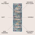 thumbnail image 4 of JONATHAN Y BOHEMIAN FLAIR 2 x 8 Runner Rug, Vintage Medallion - Navy/Cream, BMF103B-28, 4 of 5
