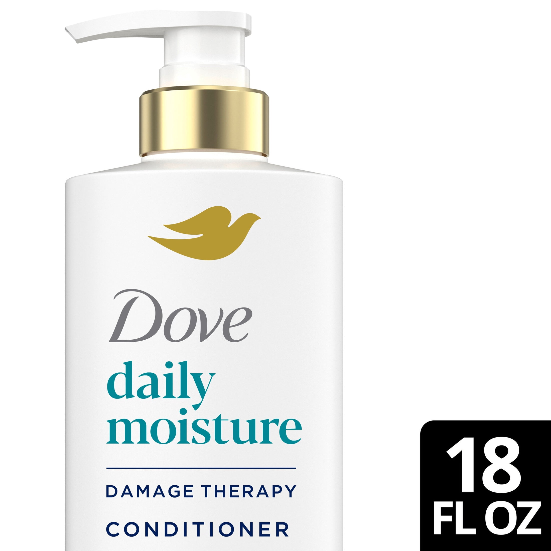(4 pack) Dove Conditioner for Dry Hair Daily Moisture with Bio-Protein Care Technology and Hyaluronic Serum, 18 Fl Oz