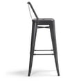 thumbnail image 3 of Simpli Home Rayne 30" Metal Bar Stool in Gray (Set of 2), 3 of 3