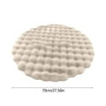 thumbnail image 4 of 70x70cm Round Rug Round Carpet Contemporary Entry Rug Comfortable Floor Mat Doormat For Bedroom Porch Hallway Dorm Home Decoration, 4 of 7