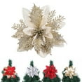 thumbnail image 2 of 20PCS Christmas Poinsettia Flower Creative Artificial Flower Xmas Tree Flower, 2 of 10