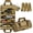 Khaki, variant on Roll Up Tool Bag, Portable Folding Tool Roll with Detachable Pouch, Heavy Duty Motorcycle Storage Organizer, Khaki