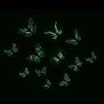 thumbnail image 2 of Pegatinas de pared de mariposas que brillan en la oscuridad, coloridos imanes de mariposas 3D, calcomanías de pared de doble capa, mariposas luminosas, manualidades de arte de pared extraíbles para, 2 of 3