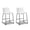 White, variant on Signature Design by Ashley Centiar Black Faux Leather Pub Height Bar Stool with Bucket Seat - 39" Tall