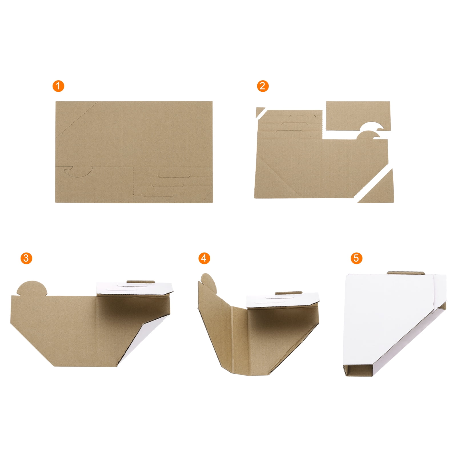 Uxcell 60 Pack Adjustable Cardboard Corner Protector, Cardboard Edges Protector 9.5x9.5cm Fits 0.5, 1 and 1.5 Inch Brown