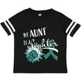 thumbnail image 3 of Inktastic Ovarian Cancer Awareness My Aunt is a Fighter Boys or Girls Toddler T-Shirt, 3 of 5