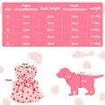 thumbnail image 3 of Girl Dog Dresses, Strawberry Printed Dog Clothes Cute Cotton Extra Summer Bow Decor Printed Strawberry Dog Birthday Outfit Bow Decoration Cotton Puppy Clothes Pink Cat Clothes Pet Dress, 3 of 6