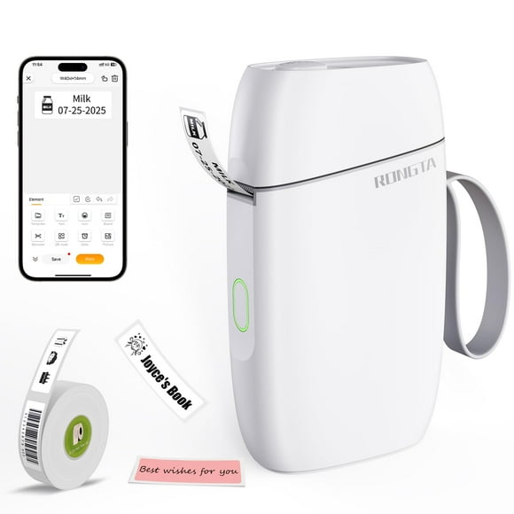 Etiquetadora Rongta Bluetooth inalámbrica térmica blanca