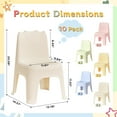 thumbnail image 2 of 10 Pack Stools for Classroom, Wanan 11" H Stackable Colorful Nesting Plastic Stool, Chairs Flexible Seating for School, Home, 2 of 8