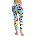 thumbnail image 6 of Pastel Pop Art Leggings Size: M for Women | FIERCEPULSE, 6 of 7