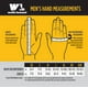 thumbnail image 4 of Guantes de trabajo de piel sintética aislantes Wells Lamont XL para hombre, 4 of 4