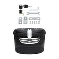 thumbnail image 3 of Colaxi Bike Front Basket Storage Basket with Lock Reliable Cargo Rack for Riding Biking Mountain Street Bike Black White L, 3 of 8