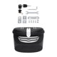 thumbnail image 3 of Cesta para bicicleta, cesta para guardar bicicletas con cerradura, caja de almacenamiento impermeable y fiable para Negro Blanco L, 3 of 9