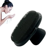 DESIGNICE Silicone Face Scrubber for Men,Face Cleansing Brush,Skin Care for Cleansing and Exfoliating,Black