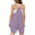 thumbnail image 5 of Nskgu Girls Summer Sleeveless Casual Romper Spaghetti Strap Shorts Jumpsuit with Pockets, 5 of 7