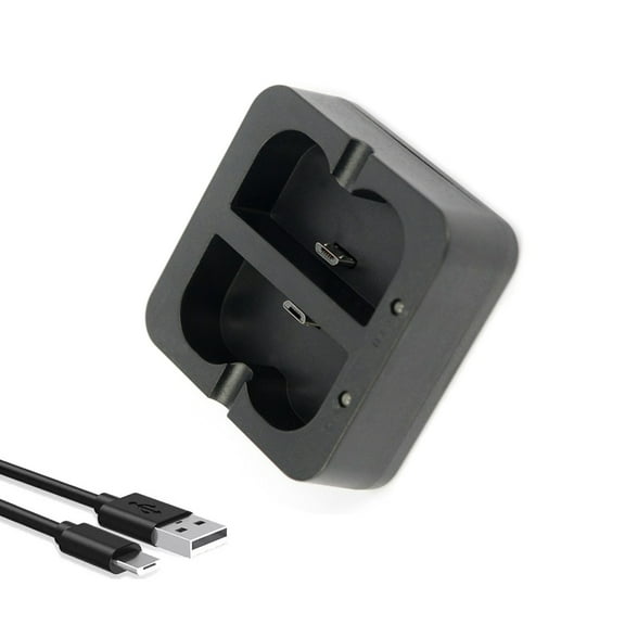 Efficient Battery Charging Solution for Ring Cameras Dual Slots, Micro-USB Cable Charger