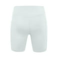 thumbnail image 4 of Favoffer Girls High-Waisted Pocketed Basic Biker Shorts Summer Lightweight Stretchy Spandex Dance Gymnastics Casual Activewear, 4-15Y, 4 of 5