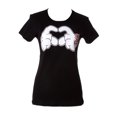 thumbnail image 1 of Camiseta de manga corta negra Gravity Trading corazón para mujer grande, 1 of 1