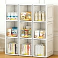 thumbnail image 4 of 3-Tier Slim Narrow Storage Cabinet - Clear Door Organizer for Small Spaces, Bathroom & Closet, 4 of 10