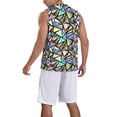 thumbnail image 2 of Naloa Colored Glass Basketball Jersey Reversible Men's Mesh Athletic Sports Shirts Training Practice S-4XL4X-Large, 2 of 6