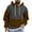 Yellow, variant on Mens Hoodie Pullover Color Block Sweatshirts Long Sleeve Hoody Drawstring Casual Tops with Pockets Black L