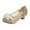 Gold, variant on Ccpelsie Girls Dress Shoes Mary Jane Wedding Flower Bridesmaids Heels Glitter Princess Shoes for Kids Toddler(Blue,12)