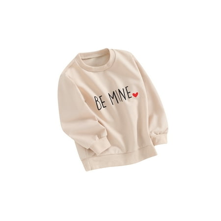 

Merqwadd Valentine’s Day Sweatshirts for Toddlers with Long Sleeves