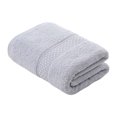 thumbnail image 1 of Toalla de algodón de rizo, suave y absorbente, agradable para la piel, de color sólido, jacquard, para ducha, para el hogar, baño, spa, salón de belleza., 1 of 8