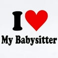thumbnail image 2 of CafePress - I Love My Babysitter Infant Bodysuit - Baby Light Bodysuit, Size Newborn - 24 Months, 2 of 4