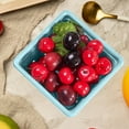 thumbnail image 4 of Amacok Fruit Basket Plastic Fruit Basket Fruit Bowl Square Fruit Baskets Bowls for Kitchen Easy to Clean Fruit Dish Fruit Tray, 4 of 6