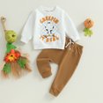 thumbnail image 3 of Fortune Baby Boy Halloween Outfits Long Sleeve Ghost Sweatshirt Elastic Pants 2Pcs Fall 2 Clothes, 3 of 9