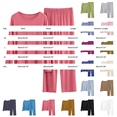 thumbnail image 2 of WHEANG Pajamas for Women Set Solid Color Loose Long Sleeve Pajama Set Soft Long Pants Sleepwear 2 Piece Loungewear Outfit Casual Home Nightwear Size XL Color White, 2 of 3