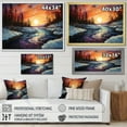 thumbnail image 4 of Designart "Aurora Borealis Aurora Euphony VIII" Landscapes Floater Framed Wall Decor, 4 of 7