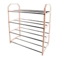 thumbnail image 1 of Mosiee Simple Shoe Rack Metal Shoe Shelf Footwear Rack Living Room Space Saving Organizer Stand Holder Black Shoe Shelf, 1 of 9
