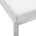 thumbnail image 3 of Tabouret de Comptoir en Acier Inoxydable Blanc Parma - Ensemble de 2, 3 of 5
