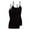 Black, variant on ACTIVE UNIFORMS Women's Camisole Cotton Stretch Undershirt with Adjustable Strap Tank Top Multi-Pack of 2 (White,black, X-Small)