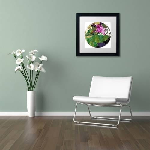 Trademark Fine Art "Glassberry I" Canvas Art by Color Bakery White Matte, Black Frame
