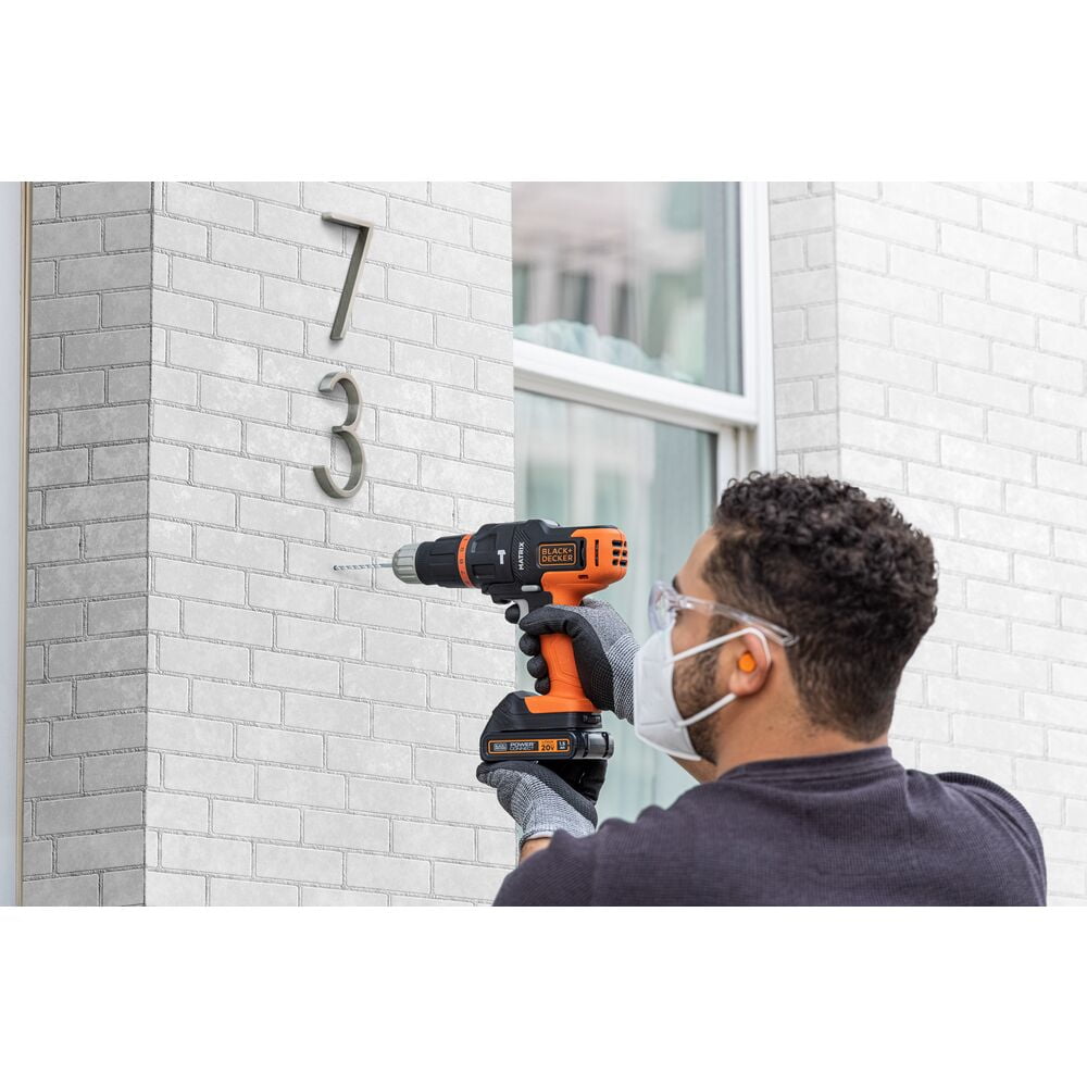 BLACK+DECKER MATRIX&trade; Hammer Drill, Easy Attachment with 2-Speed Setting