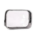 thumbnail image 4 of Organizador de maquillaje de PVC transparente y nailon con compartimentos separados; neceser de viaje impermeable y duradero para mujeres; almacenamiento de cosméticos, 4 of 8