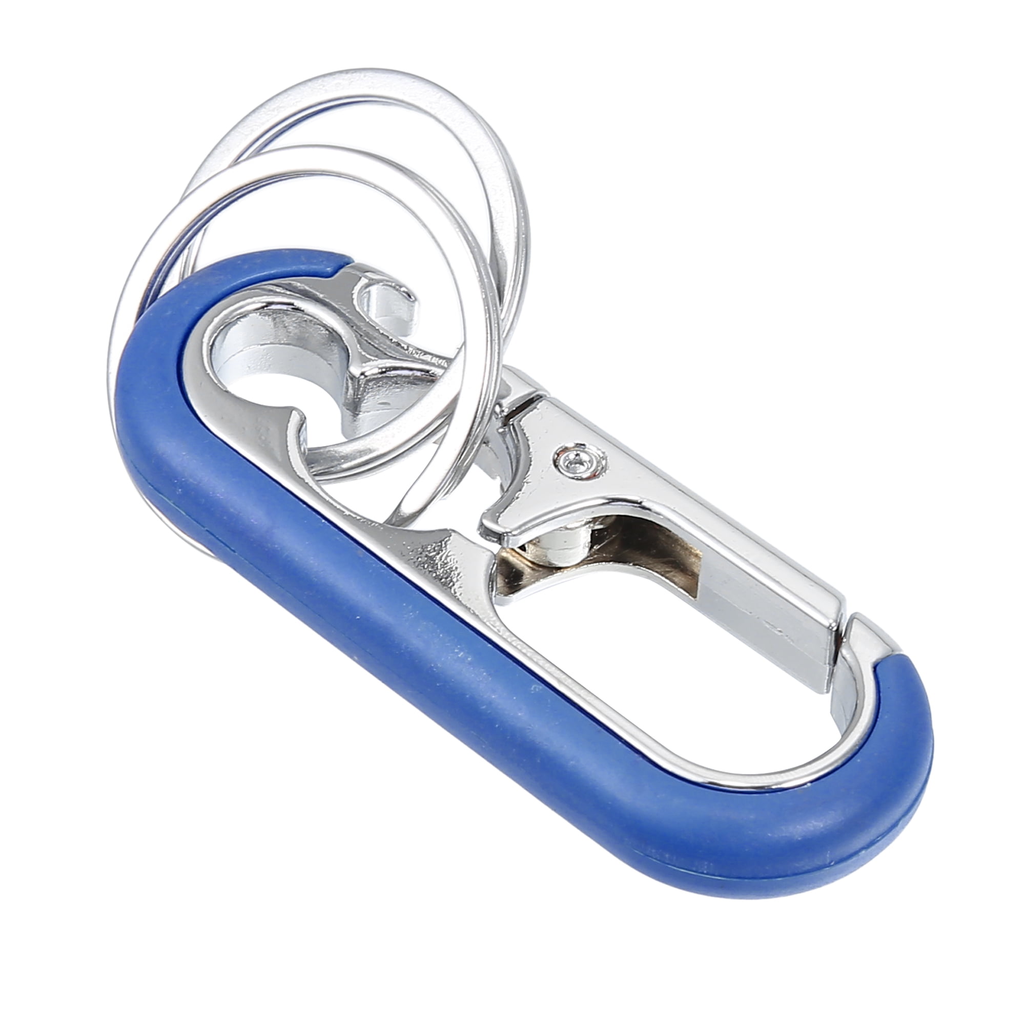 Unique Bargains Car Fob Key Chain Keychain with Double Hoop Blue