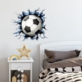 thumbnail image 4 of Hogar y cocina, Decoración del hogar, decoración, Pegatinas de pared con diseño de fútbol que rompen la pared, ideales para puertas, ventanas y paredes, decoración de ambientes de aficionados al fútb, 4 of 5