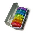 thumbnail image 4 of Contenedor de medicamentos 7 colores 21 compartimentos caja de medicamentos a prueba de polvo para, 4 of 5
