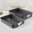 thumbnail image 6 of TACILIP Baking Tray Rectangular Baking Tray Roast Chicken Tray Multi-purpose High Body Double Ear Baking Tray Eggs Grill Pans, Men Gifts, 6 of 6