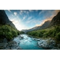 thumbnail image 2 of Schaarschmidt, Christoph 24x17 Gold Ornate Wood Framed with Double Matting Museum Art Print Titled - copland river, 2 of 4