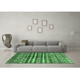 thumbnail image 3 of Ahgly Company Indoor Rectangle Abstract Emerald Green Modern Area Rugs, 3' x 5', 3 of 4
